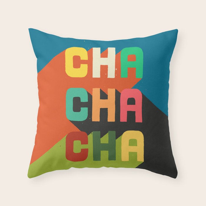 Cha cha cha Throw Pillow Gallery Image 6