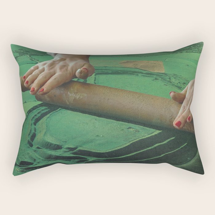 Meadows Roller - Landscape rolling Pin Rectangular Pillow Gallery Image 2
