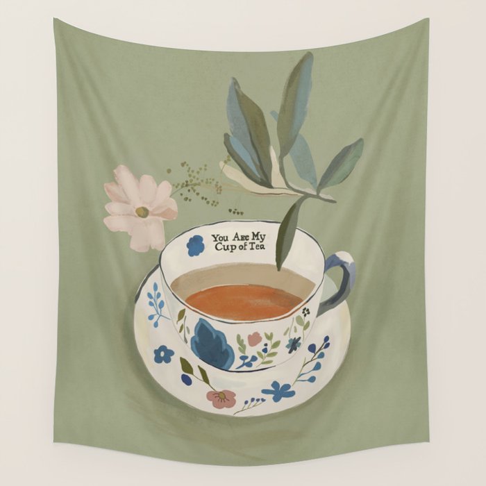 You are My Cup of Tea 2 Wall Tapestry Gallery Image 4