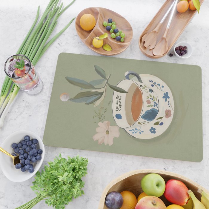 You are My Cup of Tea 2 Cutting Board Gallery Image 2