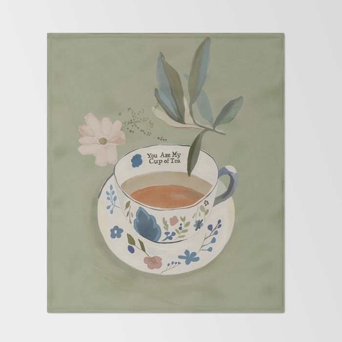 You are My Cup of Tea 2 Throw Blanket Gallery Image 2