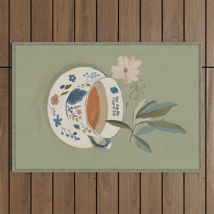 You are My Cup of Tea 2 Outdoor Rug Gallery Image 1