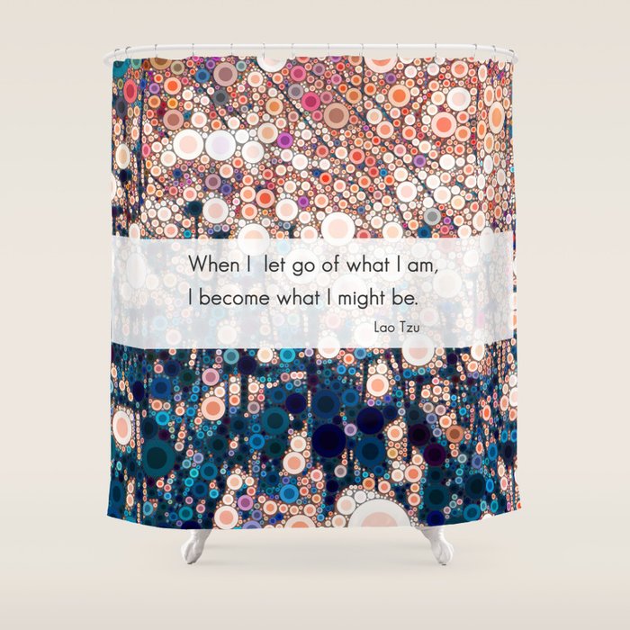 Daily Meditation Quote Shower Curtain Gallery Image 1