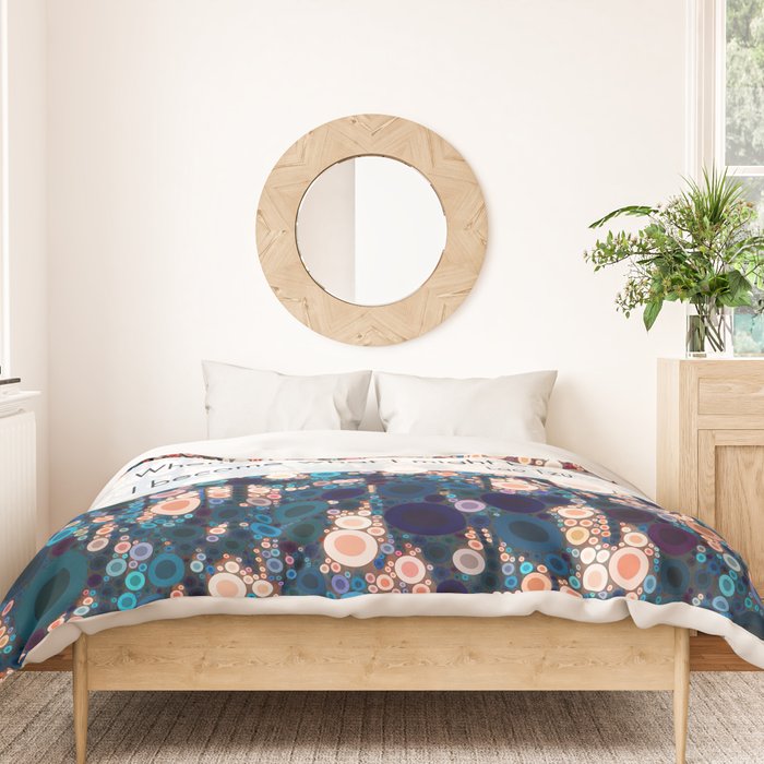 Daily Meditation Quote Duvet Cover Gallery Image 3