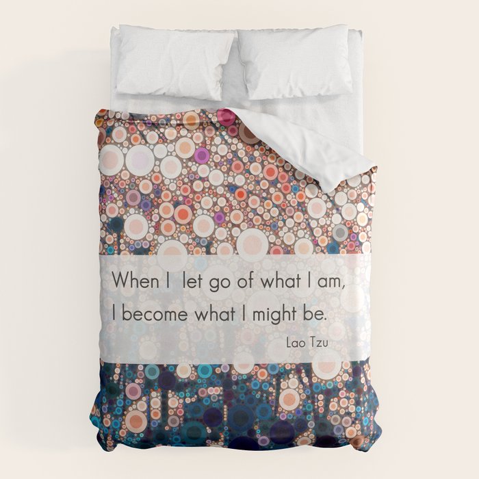Daily Meditation Quote Duvet Cover Gallery Image 6