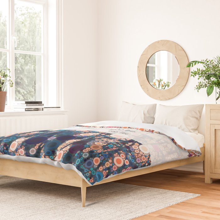Daily Meditation Quote Duvet Cover Gallery Image 2