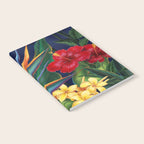 Tropical Paradise Hawaiian Floral Illustration Notebook Gallery Image 2