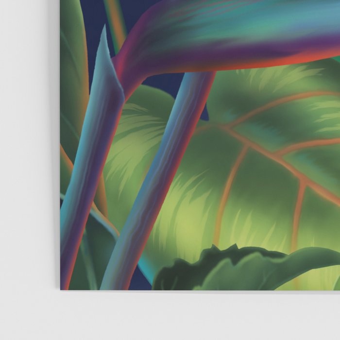 Tropical Paradise Hawaiian Floral Illustration Poster Gallery Image 3