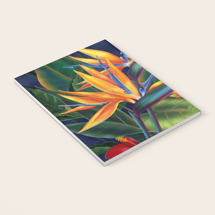 Tropical Paradise Hawaiian Floral Illustration Notebook Gallery Image 3