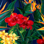 Tropical Paradise Hawaiian Floral Illustration Coffee Mug Gallery Image 2