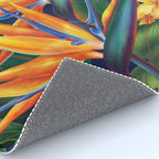 Tropical Paradise Hawaiian Floral Illustration Rug Gallery Image 4