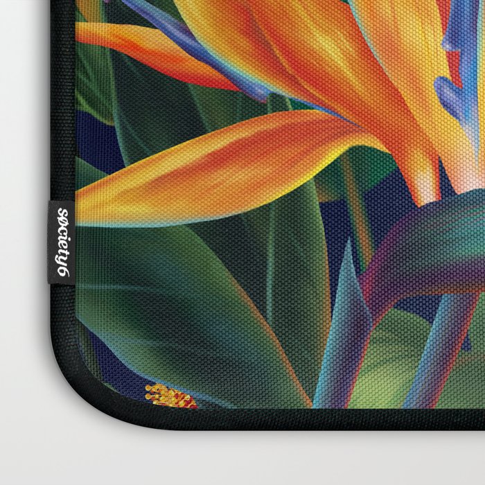 Tropical Paradise Hawaiian Floral Illustration Laptop Sleeve Gallery Image 3