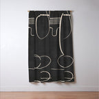 Abstract line art 48 Window Curtain Gallery Image 3