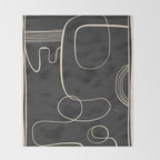 Abstract line art 48 Throw Blanket Gallery Image 2