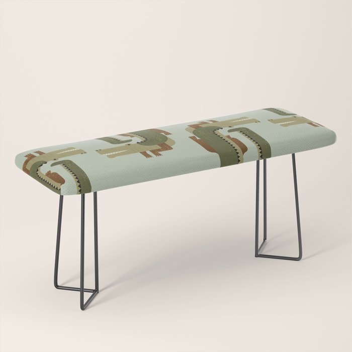 Whimsy Crocodile Bench Gallery Image 1
