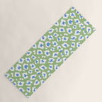 Dopamine Decor Leopard Print Blue And Green Yoga Mat Gallery Image 1
