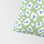 Dopamine Decor Leopard Print Blue And Green Pillow Sham Gallery Image 4