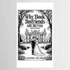 Why Book Boyfriends Are Better Funny Bookish Romance Cover Tablecloth Gallery Image 2