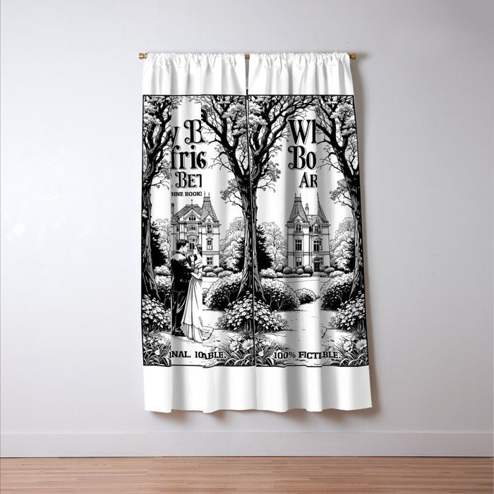 Why Book Boyfriends Are Better Funny Bookish Romance Cover Window Curtain Gallery Image 3