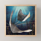 Metallic Stingray Mini Art Print Gallery Image 1