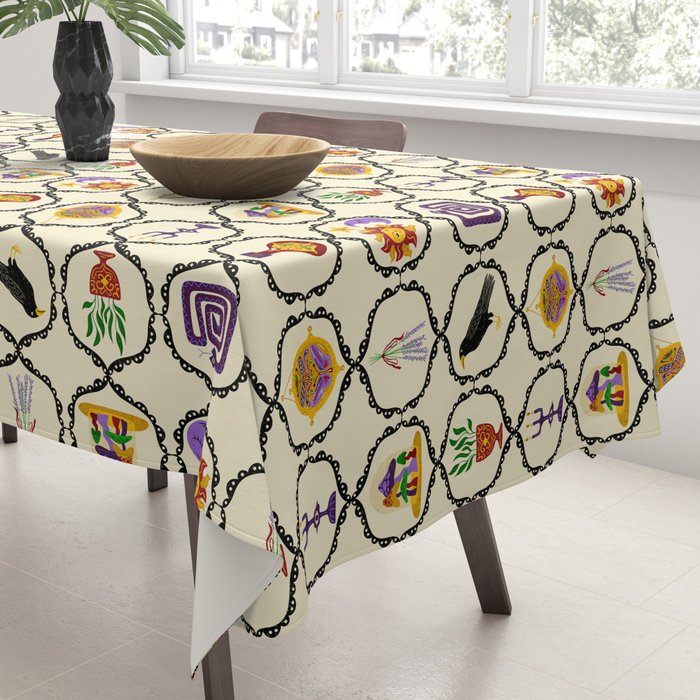 Whimsigothic Witch Mystical Magic Tablecloth Gallery Image 3