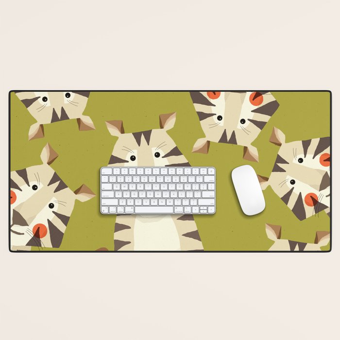 Tiger, Animal Portrait Desk Mat Gallery Image 1