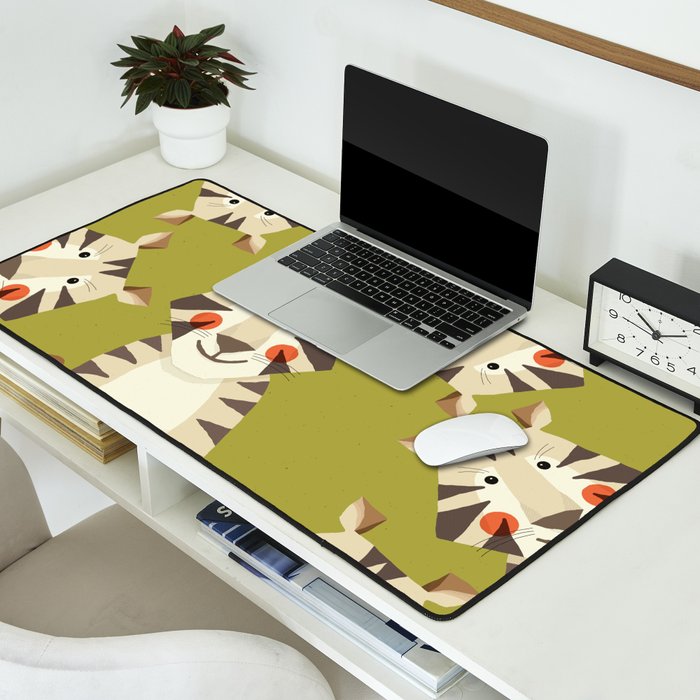 Tiger, Animal Portrait Desk Mat Gallery Image 2