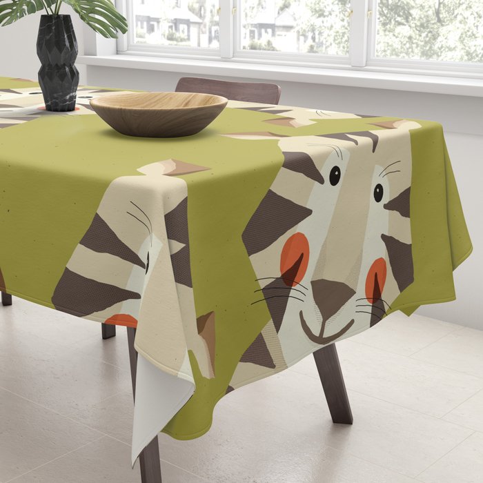 Tiger, Animal Portrait Tablecloth Gallery Image 3