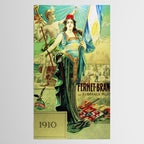 1910 Fernet Branca Liqueur Aperitif Advertisement Poster Print Tablecloth Gallery Image 2