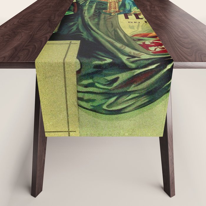 1910 Fernet Branca Liqueur Aperitif Advertisement Poster Print Table Runner Gallery Image 1