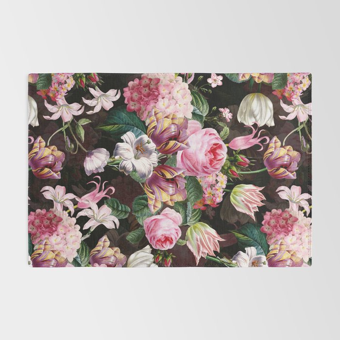 Vintage & Shabby Chic - Midnight Rose Garden Rug Gallery Image 2