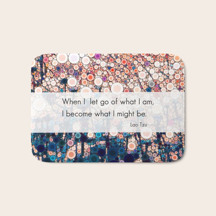 Daily Meditation Quote Bath Mat Gallery Image 1