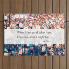 Daily Meditation Quote Outdoor Rug Gallery Image 1