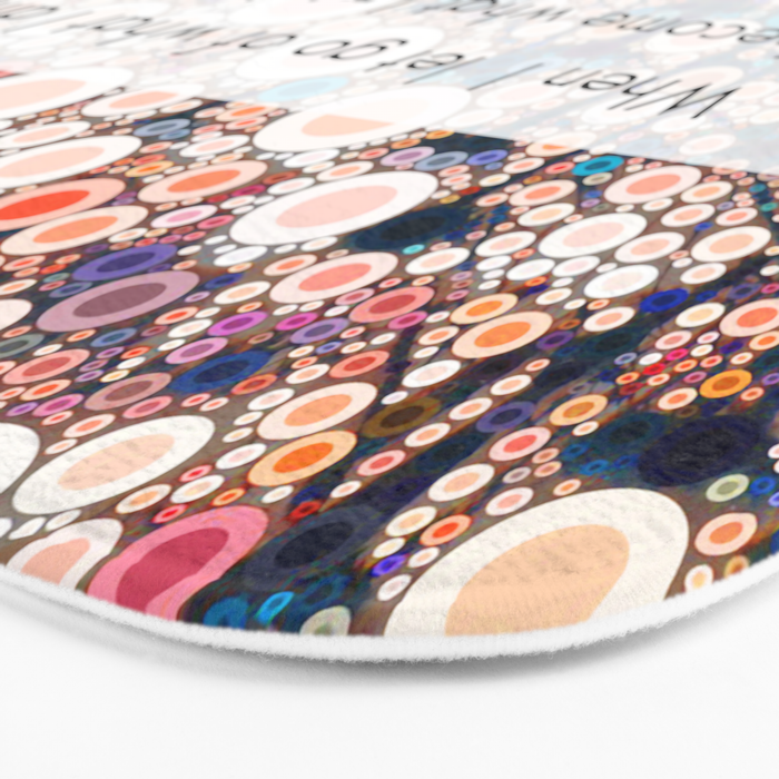 Daily Meditation Quote Bath Mat Gallery Image 3