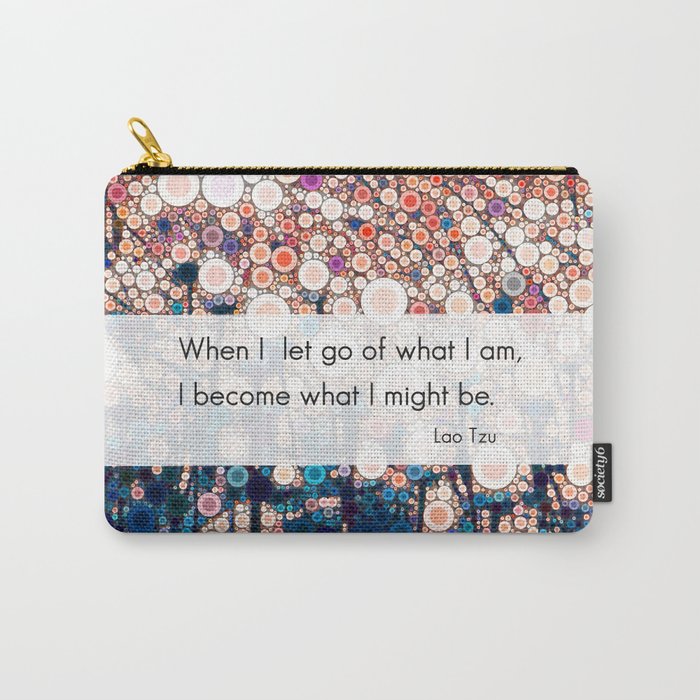 Daily Meditation Quote Carry All Pouch Gallery Image 1