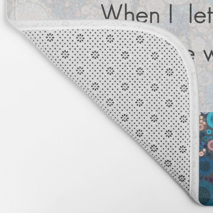 Daily Meditation Quote Bath Mat Gallery Image 2