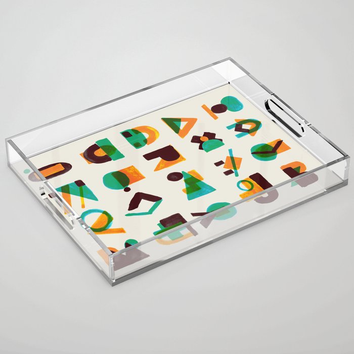 Shape of thoughts Acrylic Tray Gallery Image 1