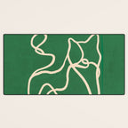 Abstract Line Art Cat 10 Desk Mat Gallery Image 3
