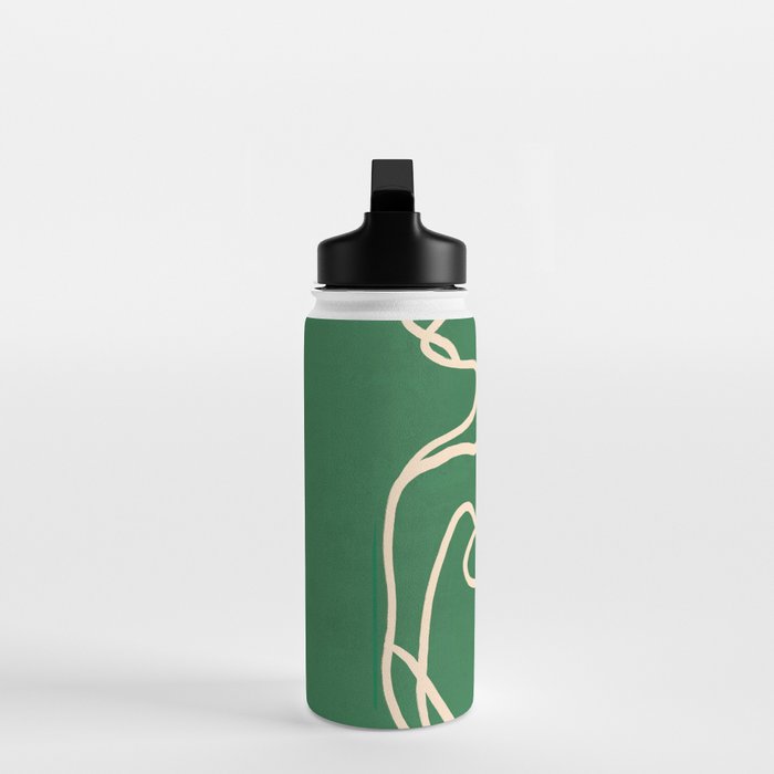 Abstract Line Art Cat 10 Water Bottle Gallery Image 3