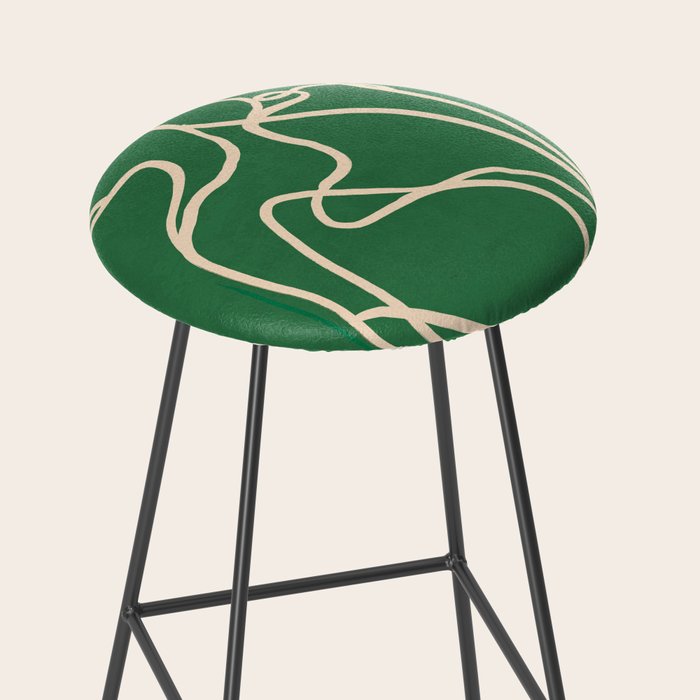 Abstract Line Art Cat 10 Stool Gallery Image 2