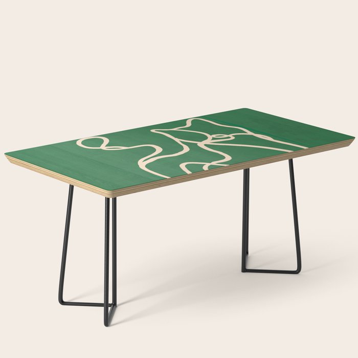 Abstract Line Art Cat 10 Coffee Table Gallery Image 1