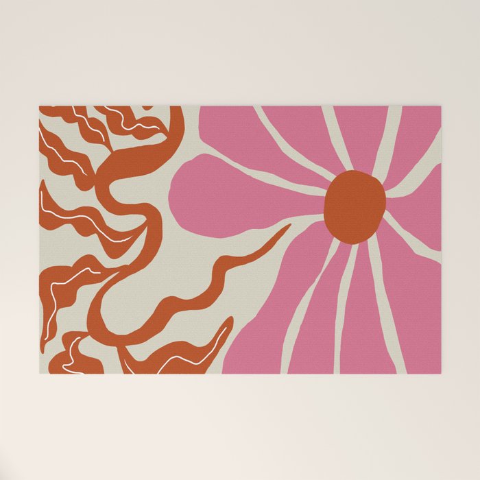 Pink daisy  Welcome Mat Gallery Image 1