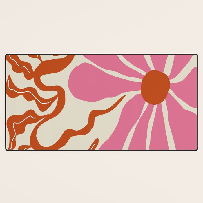 Pink daisy  Desk Mat Gallery Image 3