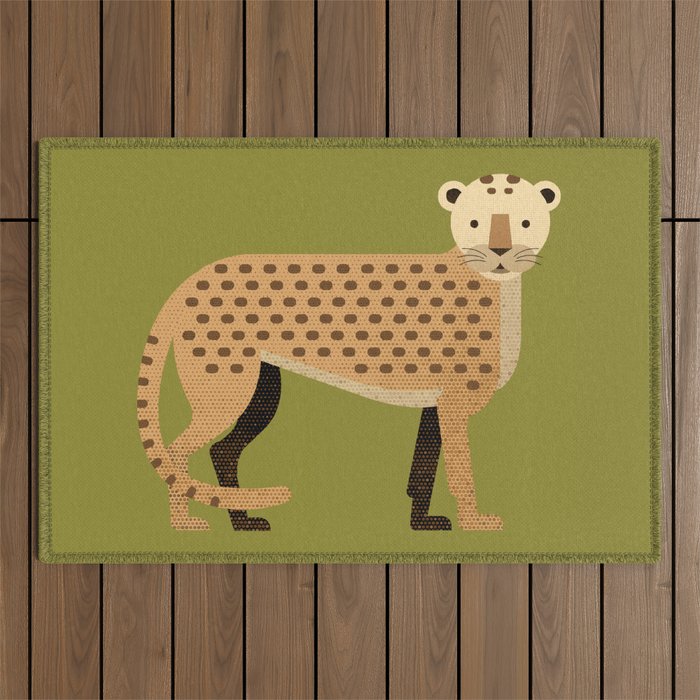 Whimsy Leopard Outdoor Rug Gallery Image 1