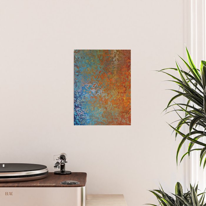 Vintage Rust, Copper and Blue Poster Gallery Image 2