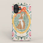 Enchanting Victorian Bunny Illustration iPhone Case Gallery Image 1
