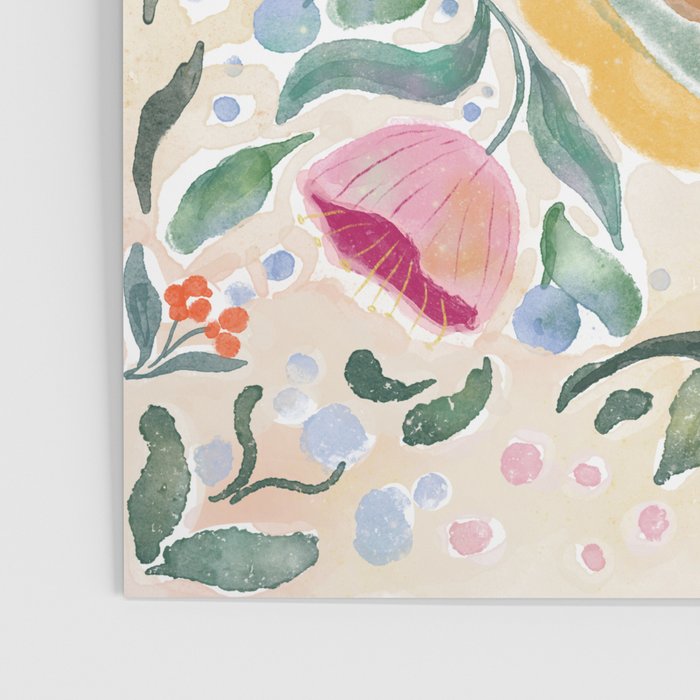 Enchanting Victorian Bunny Illustration Poster Gallery Image 3