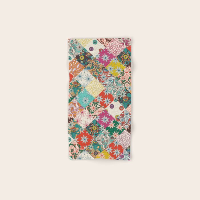 sarilmak patchwork Bath Towel Gallery Image 1