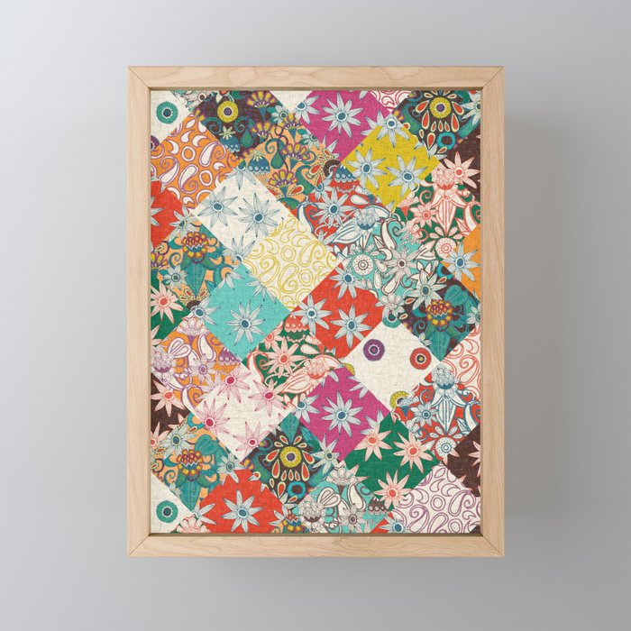 sarilmak patchwork Mini Art Print Gallery Image 1
