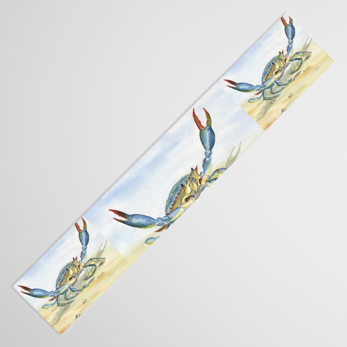 Colorful Blue Crab 2 Table Runner Gallery Image 3